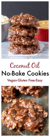 Coconut Oil No-Bake Cookies - Real Food with Jessica