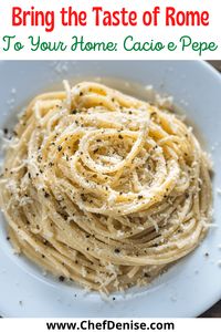 Bucatini Cacio e Pepe: Authentic Foolproof Recipe — Chef Denise