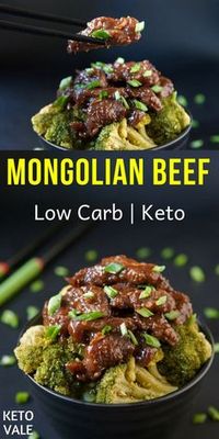 Low Carb Mongolian Beef Recipe for Keto Diet