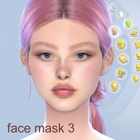 buy me a coffee ☕ face masks 1-3 hq compatible skin details sims4!!!!!!!