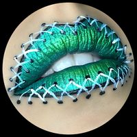 Frankenstein Lips by neesyyg. Upload your Halloween selfie on Sephora’s Beauty Board for a chance to be featured!