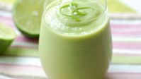 Blend avocadoes, coconut water, agave nectar and lime juice for a refreshing smoothie.