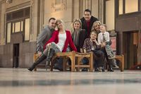 Christmas family session Union Station, Kansas City