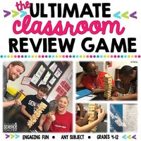 Engage your elementary, middle or high school students with this SUPER FUN classroom review game! This versatile classroom review game is perfect for grades 4-12 and can be used in ANY content area! Click to grab your FREE review game printable