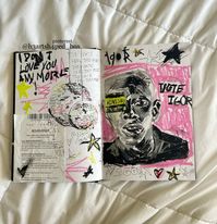 art journal music spread