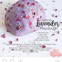 Lavender playdough