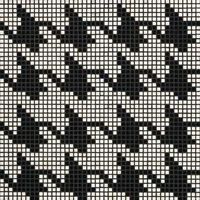 Bisazza houndstooth mosaic tile