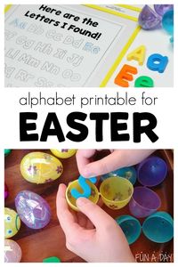 Super Simple Easter Alphabet Activity with Free Printable - Fun-A-Day!