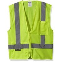 Radians Polyester Mesh Economy Class 2 High Visibility Vest with Zipper Closure CLASS 2 HI VIS YELLOW VEST Size: 5XL.  Color: Multicolor.  Gender: unisex.  Age Group: adult.