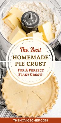 How to make a perfect, tender, flaky homemade pie crust with only a few pantry ingredients and minimal prep! Perfect for all your favorite pie recipes. It’s easier than you think!