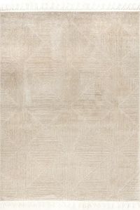 Ederra Shafali Tiled Trellis Ivory Rug