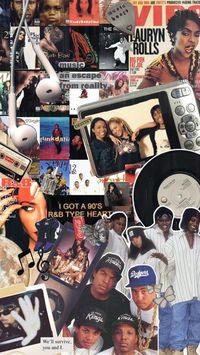 A 1990s collage captures the eclectic and dynamic cultural landscape of this transformative decade, blending diverse elements that defined its pop culture, fashion, and technological evolution. This artistic composition might include imagery associated with grunge fashion, iconic figures like the Spice Girls and Nirvana, popular TV shows like "Friends," and references to the rise of the internet and early digital technology.