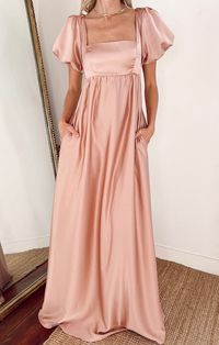 Hearts a flutter in the Nora Maxi Dress. This flattering maxi has a square neckline with a smocked back to ensure the perfect fit on your bust. An empire makes this a great dress for moms to be! For the bridesmaid who loves a floaty, romantic sleeve moment, or anyone with a special event to attend.