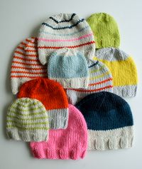 If you're a knitter, this is a great hat pattern for gifting from Purl Bee. You can whip one up in an afternoon or evening catching up on your DVR.