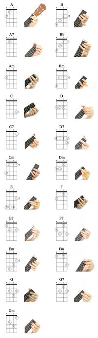 Ukulele: Basic 21 Ukulele Chords For Beginning Players