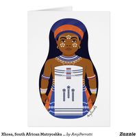 Xhosa, South African Matryoshka Card