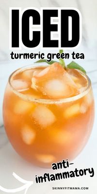 Here is an easy way to add anti-inflammatory ingredients to your drinks this summer. This easy anti-inflammatory iced turmeric green tea is packed with antioxidants and taste better than store-bought iced tea.