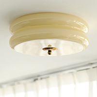 Art Deco LED Ceiling Lights with Glass Lamp Shades embody both traditional design and modern simplicity. The surface of the lamp is smooth and translucent, just like jade. Can be used in bedroom, living room and other places.    The same series of products, click on the picture to learn more