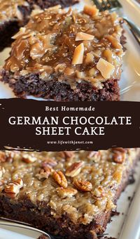 German Chocolate Sheet Cake