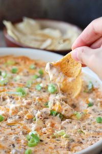 Hot Sausage Beer Cheese Dip makes a great appetizer! The perfect dip for race day or any party.