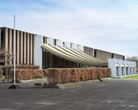 Town Hall and Council Chamber (1966-76) in Castrop-Rauxel, Germany, by Arne Jacobsen, Otto Weitling