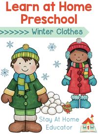 Free Winter Clothes Theme Preschool Lesson Plans - Stay At Home Educator