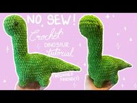 No sew crochet Dino tutorial!! (Beginner friendly amigurumi)