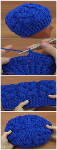 Cable Stitch Hat Crochet Tutorial