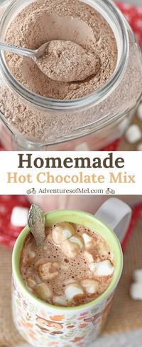 Homemade Hot Chocolate Mix - Adventures of Mel