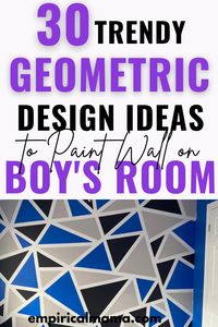 Skip the traditional wall painting and create something that your son will adore. This list contains easy yet trending geometric pattern to paint on wall including easy geometric sharpie wall that you can create on your existing wall paint.