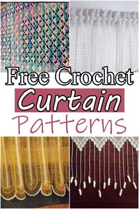 Nothing brightens a room like a new pair of beautiful curtains, and you can make them yourself with these free crochet curtain patterns.