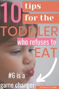 Does your toddler refuse to eat dinner? EVERY SINGLE DINNER? A toddler refusing to eat can be really stressful for us mommas! Check out these fun and simple ideas for the toddler who refuses to eat dinner! These are simple change ups that won't cost you a dollar and really get toddlers engaging with their dinner. In other words no more toddler who refuses to eat. #toddlerrefusestoeat #refusestoeatdinner #pickeaters