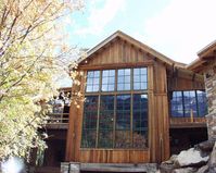 Nothing beats glass windows and wooden framing. This contemporary rustic home is everyone's dream. We supplied this home with our Trestlewood II Siding. We can supply you with our wood as well! Check out our website for more info! Photoset #307