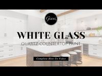 Giani® White Glass Quartz Countertop Paint Kit With Epoxy Resin Topcoat - YouTube