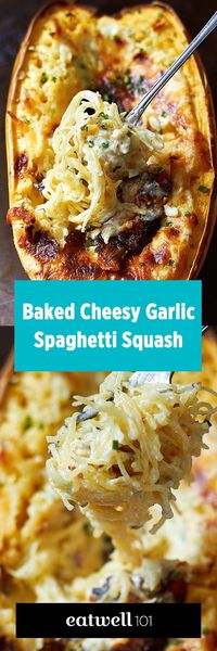 These baked spaghetti squash bowls stuffed with a creamy garlic and 4-cheese sauce are extremely delicious, and super easy to make! If you’re looking for a comforting way to enjoy veggies, yo…