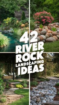 42 River Rock Landscaping Ideas Transform your outdoor space with 42 beautiful river rock landscaping ideas. From paths to garden beds, river rocks add texture and elegance. Explore more inspiring designs on our website.