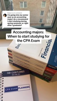 Replying to @ry when to start studying for the cpa exam‼️🗓️ #cpa #cpaexam #accounting #accountingmajor