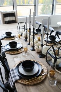 Modern Farmhouse Fall Tablescape