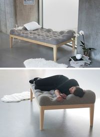 German designer Stefanie Schissler created a day bed with a bumpy surface named Kulle.