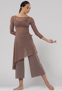 Asymmetric Drape Overdress For Dance | Weissman®