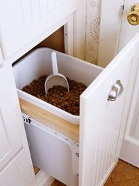 dog food storage - another idea for laundry room