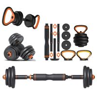 Home weight Fitness multi-function adjustable dumbbell kettlebell set