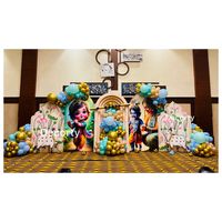 Krishna Theme Decor 🦚🕉️ Book Now : @decorty.in (9953805827) #krishnatheme #kanhaiyatheme #krishnathemedecor #krishnadecor #janmashtamidecor #birthdaydecor #kidsbirthdayparty #birthdaydecor #backdrop