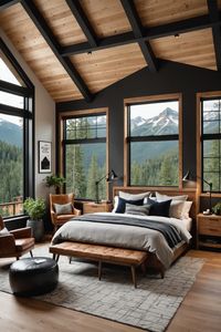 Discover the perfect blend of simplicity and serenity with these 20 modern mountain home bedroom ideas. Cozy up in a rustic retreat or relax in a contemporary haven. Get inspired and start designing your dream bedroom today!