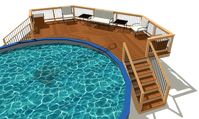 Quarter Round Pool Deck Plans - Decksgo Plans