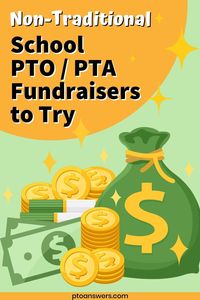 Looking for PTO PTA School Fundraiser Ideas? Check out this round up of non-traditional, aka out of the box money generators that will help you raise the money you need to fully fund your school parent group's budget for the year.