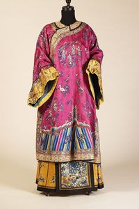 Manchu Woman’s Informal Domestic Coat Late 19th Century to Early 20th Century  Qing Dynasty Kent State University Museum Pinterest