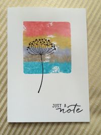 Easy block stamping watercolour background - Craic and Crafting