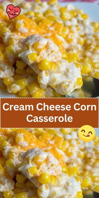 This casserole takes sweet corn to a new level with cream cheese, butter, and a touch of sugar. It's a creamy, comforting side dish that's sure to please.