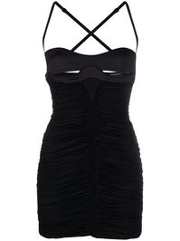 Mugler cut-out Ruched Minidress - Farfetch